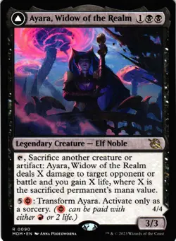 MTG TCG - Ayara, Widow of the Realm 90 March of the Machine - NM - Image 1