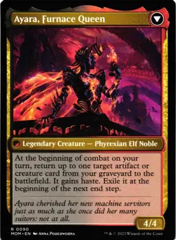 MTG TCG - Ayara, Widow of the Realm 90 March of the Machine - NM - Image 2