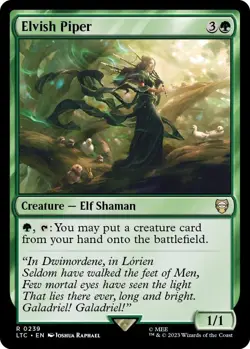 NM Elvish Piper, MTG, Lord of the Rings, Magic the Gathering, 239 - Image 1