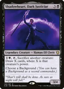 NM Shadowheart, Dark Justiciar, MTG, Baldur's Gate, Magic the Gathering, 146 - Image 1