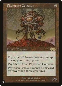 NM Phyrexian Collossus, MTG, The List, Magic the Gathering, 306 - Image 1