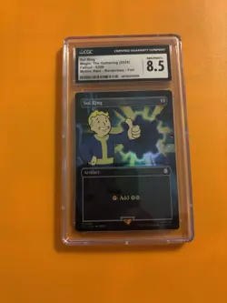 Sol Ring (Borderless) Universes Beyond: Fallout Foil CGC 8.5 Graded - Image 1