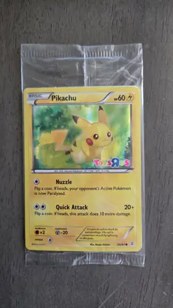 2016 Pokemon Generations Pikaxhu Toys R Us Exclusive Promo 26/83 SEALED - Image 1