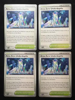 4x Pokemon TCG Area Zero Underdepths 131/142 - S&V Stellar Crown SCR Playset - Image 1