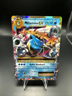 Pokemon TCG Mega-Blastoise-EX Evolutions Holo Card 22/108 - Image 1
