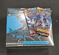 Pokemon Scarlet & Violet: Black Bolt ETB - NEW + 2 Surging Sparks Booster Packs - Image 1