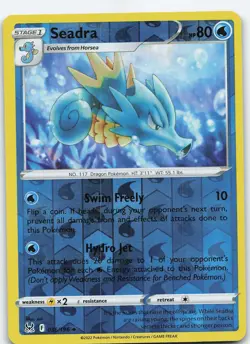 Seadra 036/196 SWSH11: Lost Origin Uncommon Reverse Holo MP Pokemon TCG - Image 1