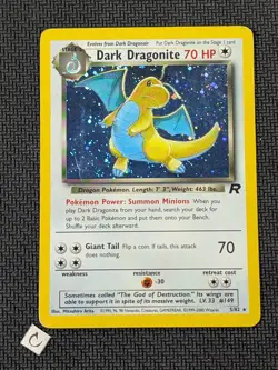 Dark Dragonite 5/82 - Team Rocket Unlimited Holo Rare Pokemon TCG HP - Image 1