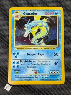 Gyarados 6/102 - Base Set Unlimited Holo Rare Pokemon TCG MP - Image 1