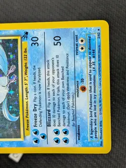 Articuno 2/62 - Fossil Unlimited Holo Rare Pokemon TCG HP - Image 5