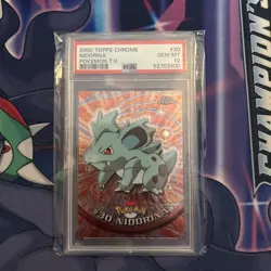 2000 TOPPS CHROME POKEMON T.V. #30 NIDORINA PSA 10 - Image 1