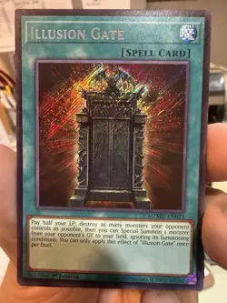 Yugioh MZMU-EN023 Illusion Gate Secret Rare 1st Edition - Image 1