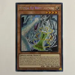 Mystical Elf White Lightning Limited Edition Secret Rare LDS3-EN135 Yu-Gi-Oh! NM - Image 1