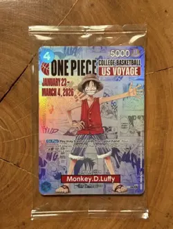 Monkey.D.Luffy (055) (College Basketball US Voyage) P-055 One Piece Promotion - Image 1