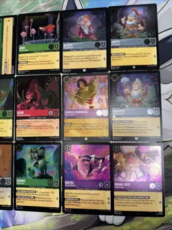 LOT X12 Mixed Foil Lot -Disney Lorcana Shimmering Rare/Super Rare/ Other TCG X12 - Image 3