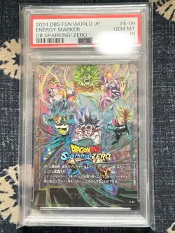 DB SPARKING ZERO Energy Marker Trading Card PSA10 Authentic Rare Collectible - Image 1