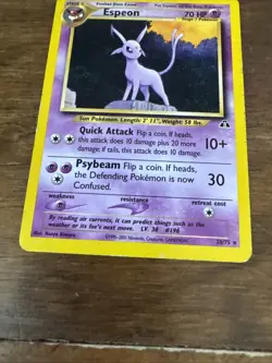 Espeon - 20/75 - Pokemon Neo Discovery Unlimited Rare Card WOTC LP - Image 3