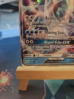 Pokemon TCG Primarina GX Holo Ultra Rare Card Sun & Moon Base Set 42/149 MP - Image 5