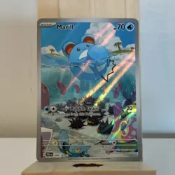 Pokemon Marill 204/193 Sv02: Paldea Evolved Illustration Rare Holo Card - Image 1