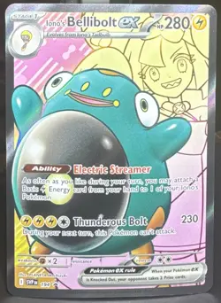 Pokemon Iono's Bellibolt ex 194 Sv: Scarlet & Violet Black Star Promo Card Holo - Image 1