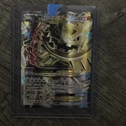 Pokemon M Steelix EX 109/114 XY Steam Siege Ultra Rare Full Art Holo Card - MINT - Image 1