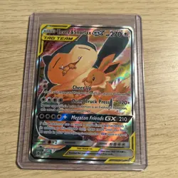Eevee & snorlax gx Pokemon card tag team (low price) - Image 1