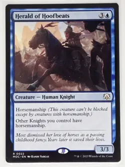 MTG Herald of Hoofbeats - March of the Machine Commander #022 - Image 1