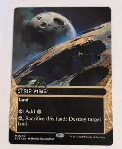 Magic: The Gathering Strip Mine Land EOE Regular Wizards 0040 - Image 1