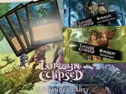 MTG Lorwyn Eclipsed COMMANDER PARTY EVENT + BONUS Prizes Promo Packs Magic Cards - Image 1
