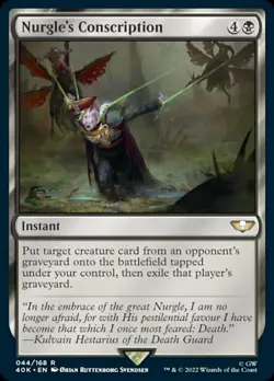 1 x Nurgle's Conscription - Universes Beyond: Warhammer 40,000 - NM-Mint - MTG - Image 1