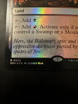 Magic: The Gathering Blazemire Verge Rare Foil Land Duskmourn Andrew Mar - Image 3