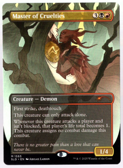Master of Cruelties 1565 Borderless Non Foil Tragic Romance Secret Lair MTG NM - Image 1