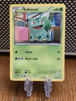 Pokemon TCG Bulbasaur Dark Explorers Non-Holo Card 1/108 - Image 1