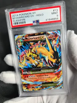 2014 Pokemon XY Flashfire M Charizard EX Holo #13 PSA 9 Graded Pokemon Card - Image 2