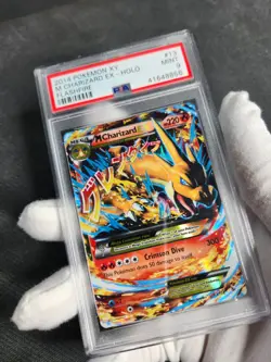 2014 Pokemon XY Flashfire M Charizard EX Holo #13 PSA 9 Graded Pokemon Card - Image 4