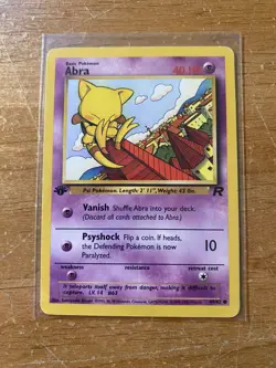 2000 Pokemon Rocket 49/82 Abra 1st Edition MP - Image 1