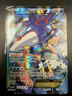 Pokemon TCG Team Aqua's Kyogre EX 6/34 Double Crisis Ultra Rare Holo 190HP Engl… - Image 1