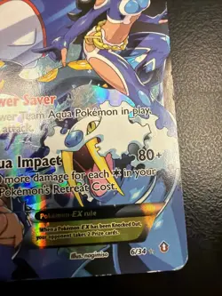 Pokemon TCG Team Aqua's Kyogre EX 6/34 Double Crisis Ultra Rare Holo 190HP Engl… - Image 4