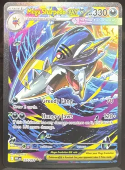 Pokemon TCG Mega Sharpedo ex 127/094 Phantasmal Flames Special Illustration Rare - Image 1