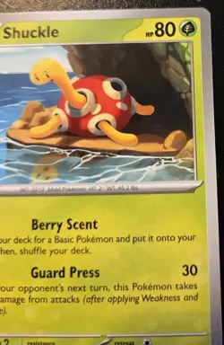 Shuckle 005/197 Common Scarlet & Violet: Obsidian Flames Pokemon TCG - Image 3
