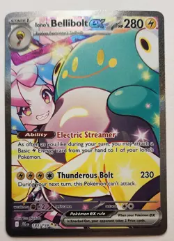 2025 POKEMON JTG EN-JOURNEY TOGETHER 183 IONO'S BELLIBOLT EX SIR - Image 1