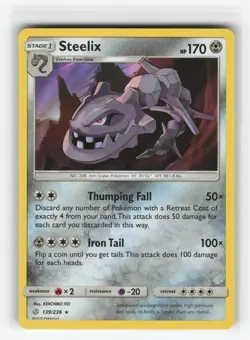 STEELIX 139/236 COSMIC ECLIPSE HOLO RARE POKEMON TCG NM - Image 1