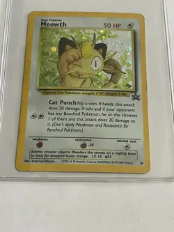 Pokemon TCG Meowth Wizards Black Star Promos 10 Holo Promo - Image 1