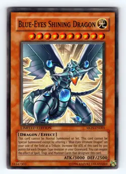 Yugioh Blue-Eyes Shining Dragon MOV-EN001 Super Rare - LP-NM 💎 - Image 1