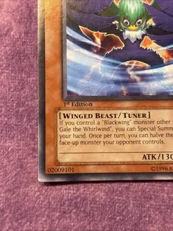 1x Yu-Gi-Oh Blackwing Gale the Whirlwind Asian English CRMS-AE008 Common LP - Image 4