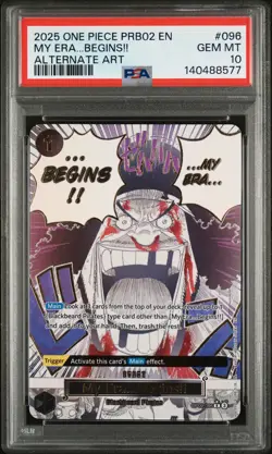 One Piece PRB02 Event Manga - My Era...Begins!! - Alt Art OP09-096 - PSA 10 - Image 1