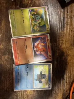 Bulbasaur Charmander Squirtle Pokemon Cards Cosmos Promo Set 046 047 048 NM 151 - Image 1