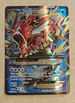 Pokemon M Gyarados EX TCG Full Art Holo Ultra Rare Card 115/122 Breakpoint - Image 1