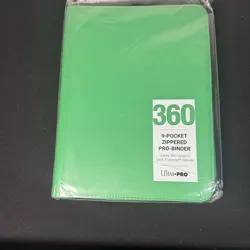 Ultra PRO 9 Pocket Zippered Binder Pokemon 360 Cards Holder Storage BLUE - Image 1