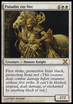 Paladin en-Vec -Foil Near Mint MTG 10th Edition - Image 1